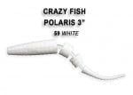 Crazy Fish POLARIS 6.8см Силиконова примамка 59 White