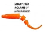 Crazy Fish POLARIS 6.8см Силиконова примамка 64 Fluo Orange