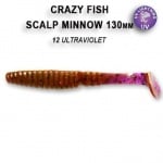 Crazy fish SCALP MINNOW 13см Силиконова примамка 12 Ultraviolet