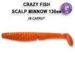 Crazy fish SCALP MINNOW 13см Силиконова примамка 18 UV Carrot