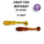 Crazy Fish WHITE BAIT 2.1см Силиконова примамка 09-57