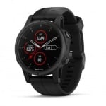 Garmin Fēnix® 5S Plus Мултиспорт GPS смарт часовник Sapphire черен с черна каишка