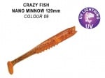 Crazy Fish Nano Minnow 12 см. Силиконова примамка 09