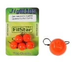 Filstar Fluo Red Jig Heads