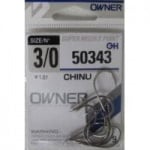 Owner Chinu White 50343 Единична кука #3/0