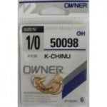 Owner K-Chinu Gold Единична кука #1/0