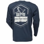 Savage Gear Simply Savage Rex Tee Long Sleeve Dark Slate Blue  back