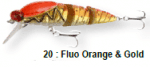 Savage Gear Larvae Воблер SG43602 Fluo Orange & Gold