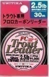 Unitika Silver Thread Trout Leader FC 30m Повод Опаковка