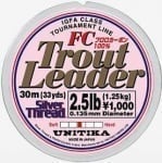 Unitika Silver Thread Trout Leader FC 30m Повод 0.135mm | PE 0.6