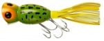 Arbogast Hula Popper Воблер G730 - Frog Yellow Belly