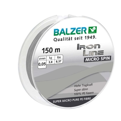 Balzer Iron Line Micro Spin 150m Плетено влакно