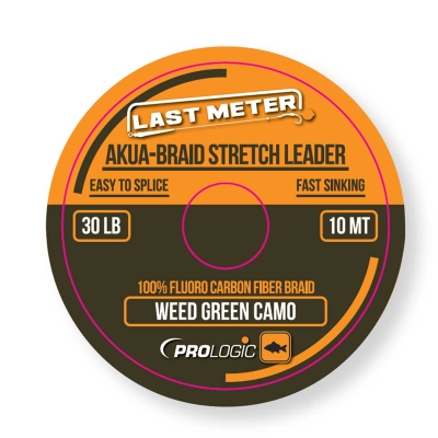 ProLogic Akua-Braid Leader 10m 30lbs Camo Green Влакно за поводи